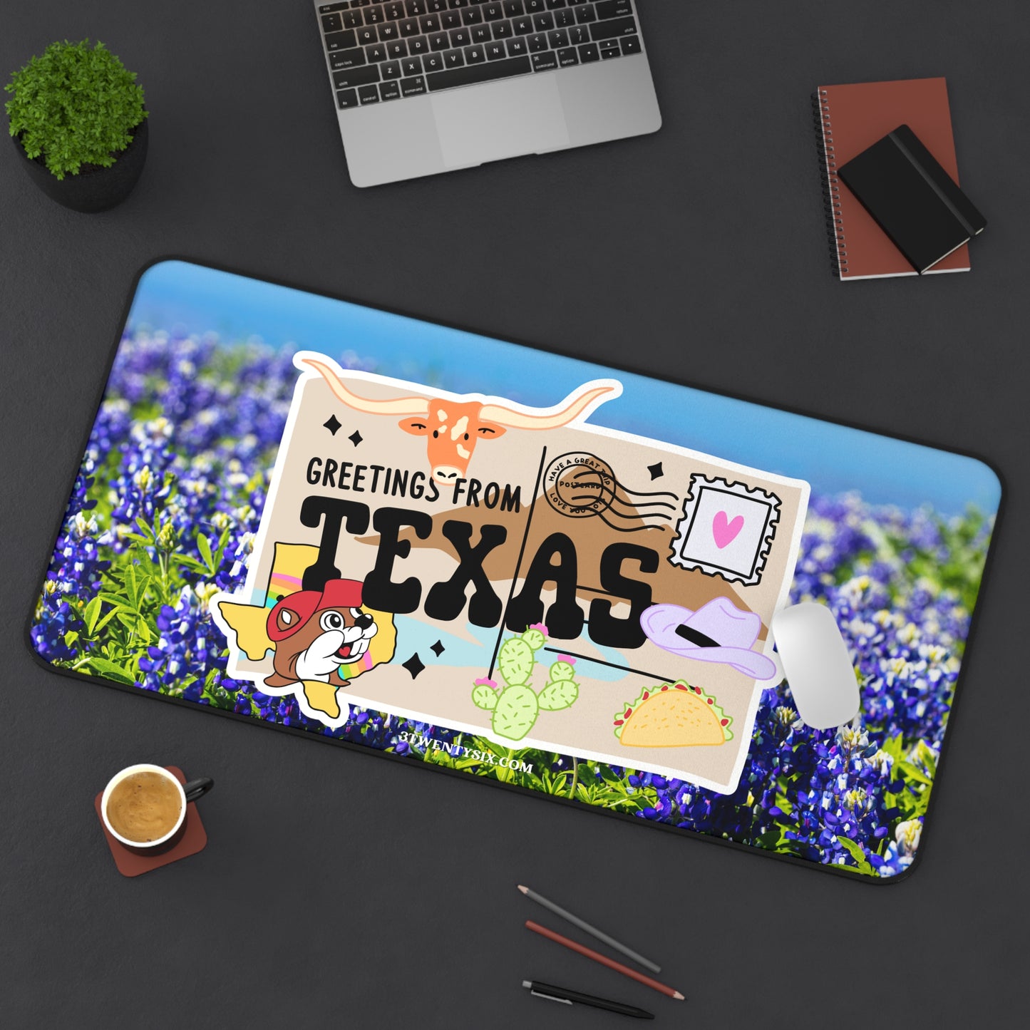 Greetings from Texas Desk Mat