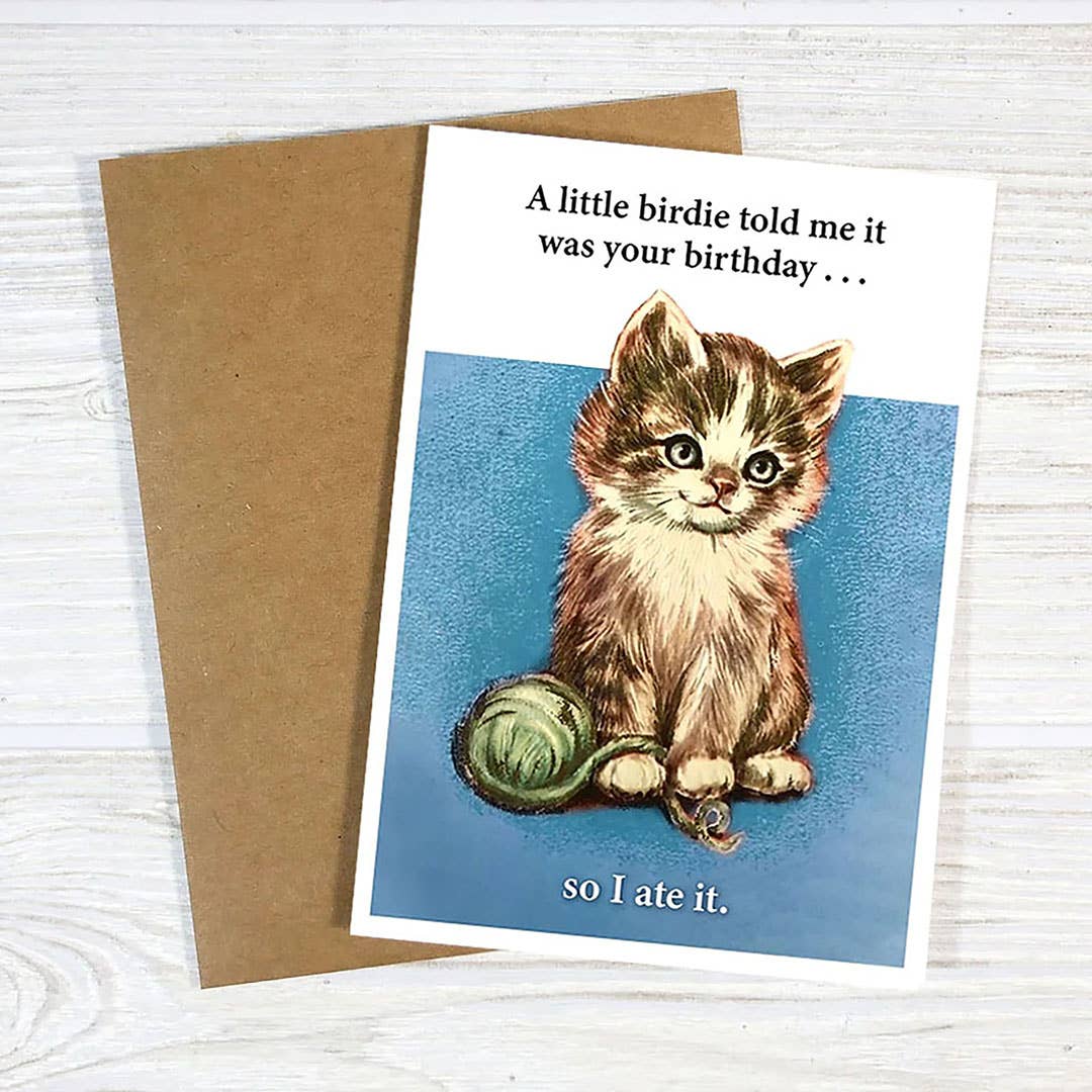 A Little Birdie Card