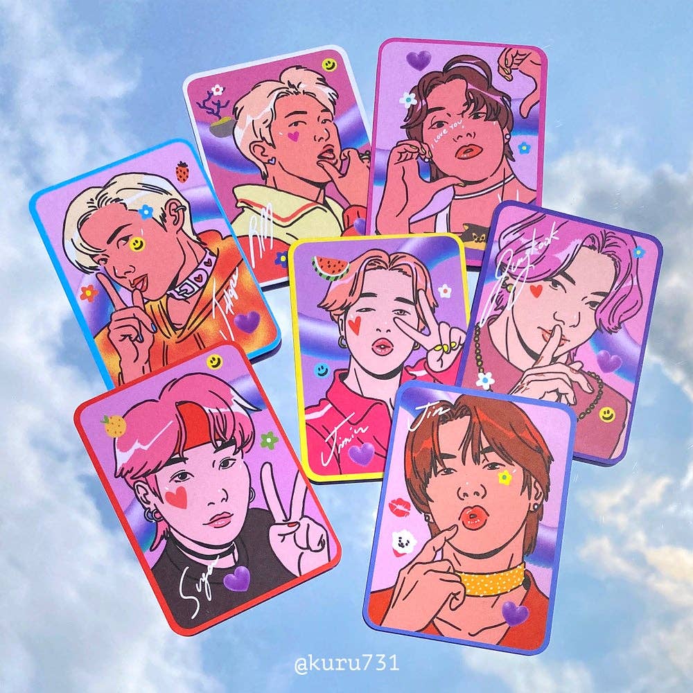 BTS ♫ Illustrated Photo Card