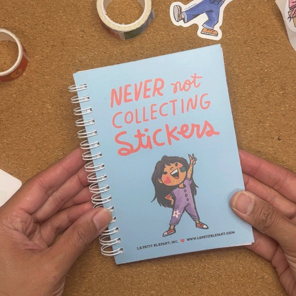 Never Not Stickers Reusable Sticker Book