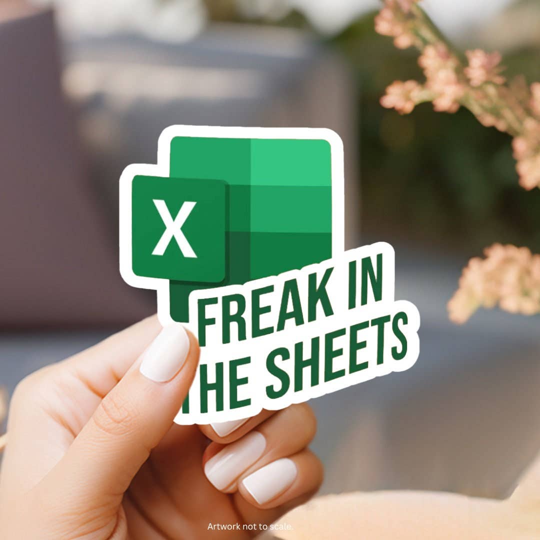 Accounting Freak in the Sheets Sticker