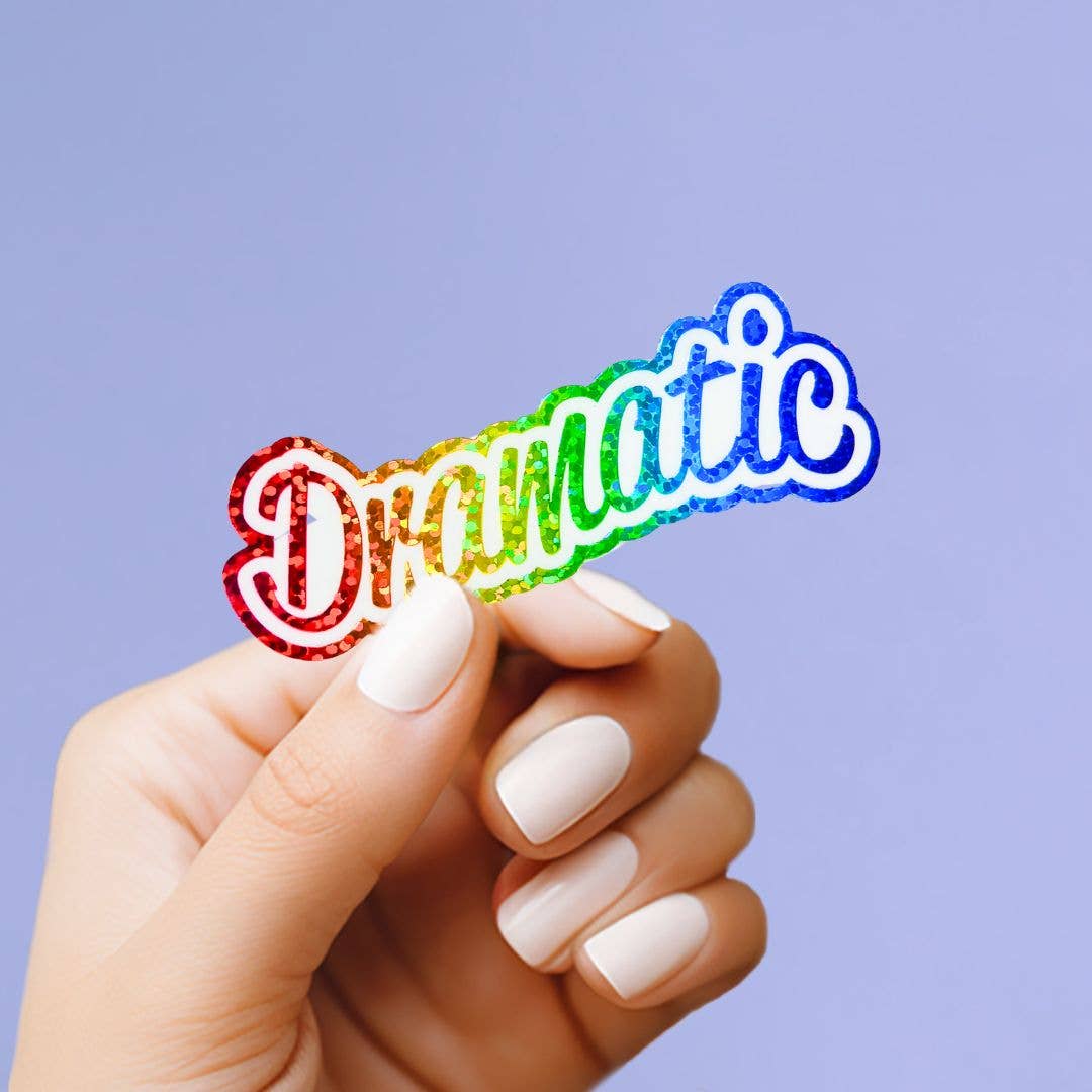 Dramatic Glitter Holographic Sticker