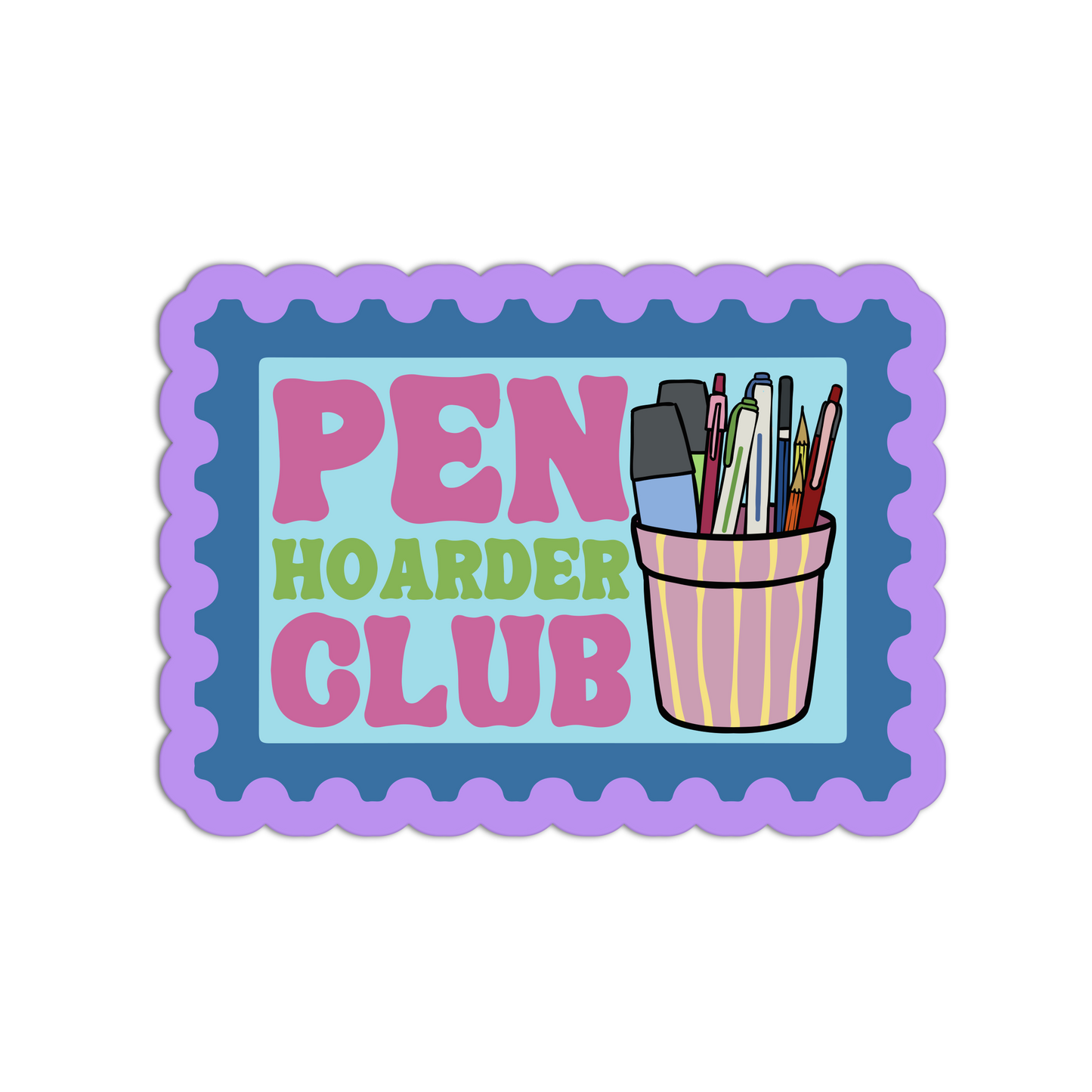 Pen Hoarder Club Sticker