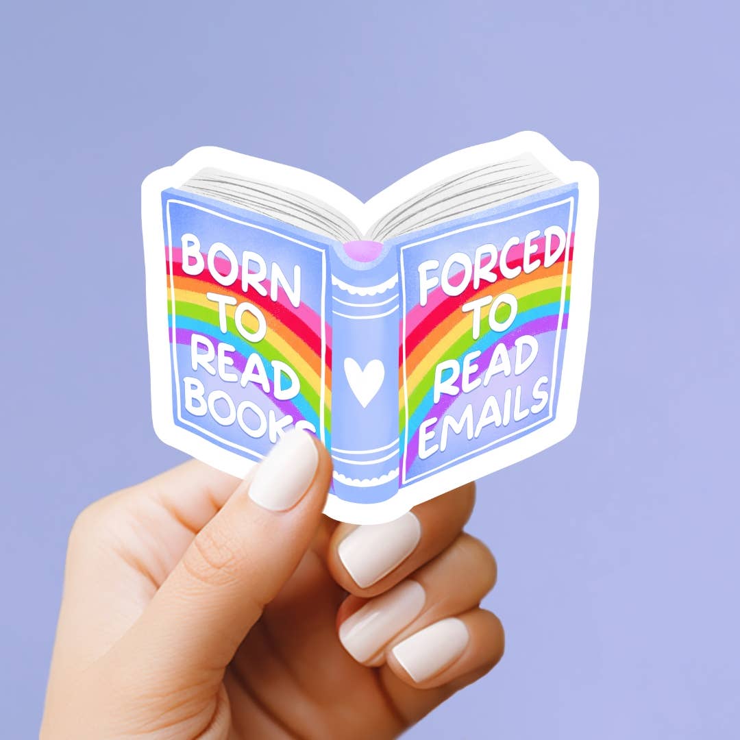 Born to Read Books Sticker