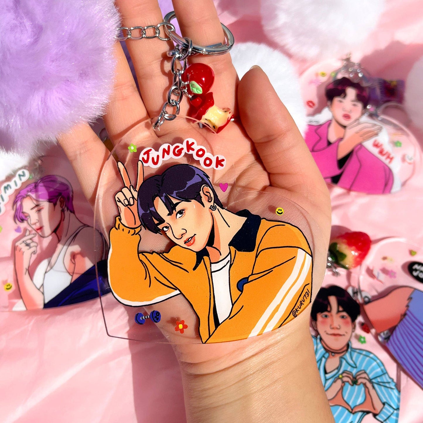 BTS OT7 Keychains
