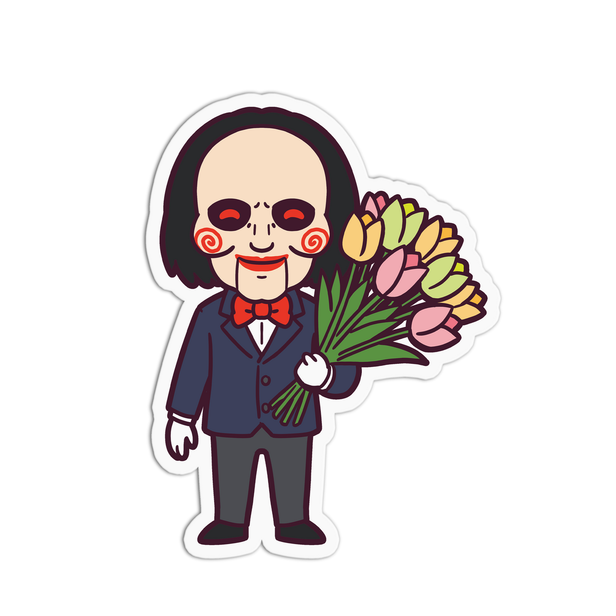 Creepy And Cute Textured Stickers