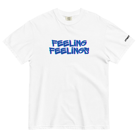 Blue Feeling Feelings Tee ☞ Wht
