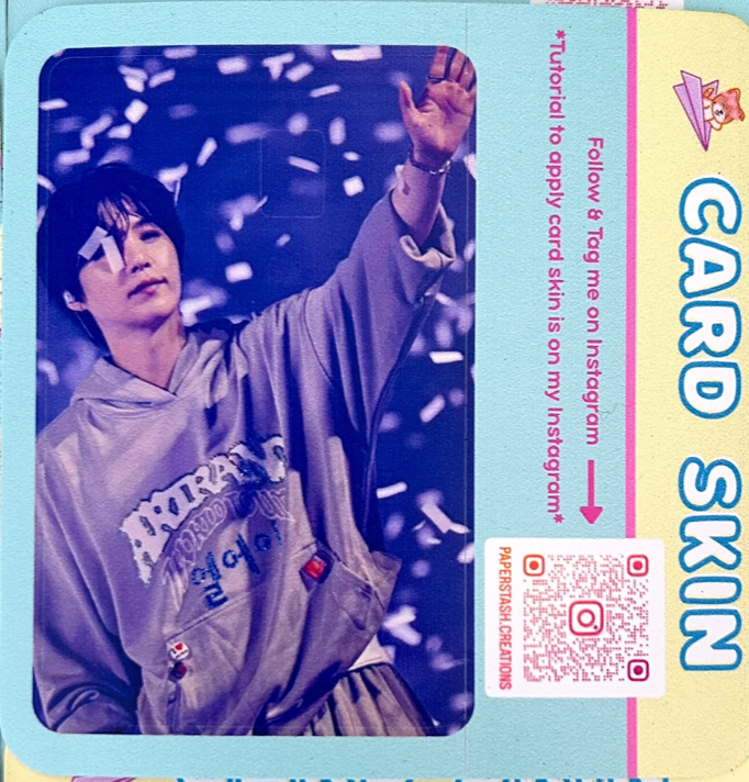 Yoongi Confetti Photo Card Skin Decal