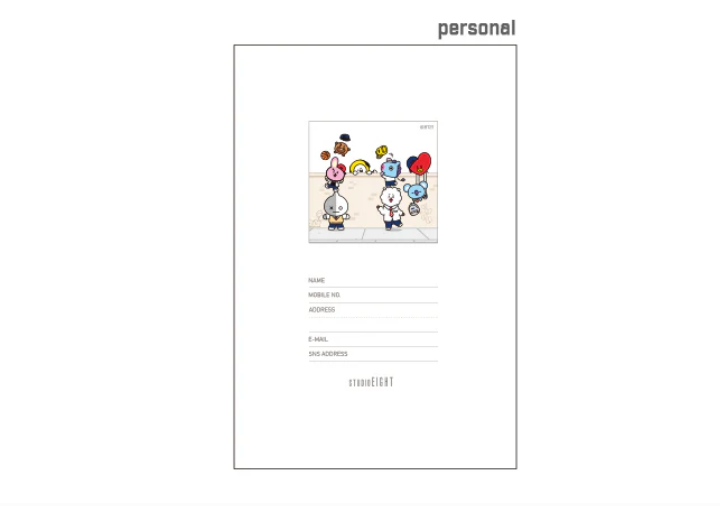 BT21© Shooky PVC Cover Diary