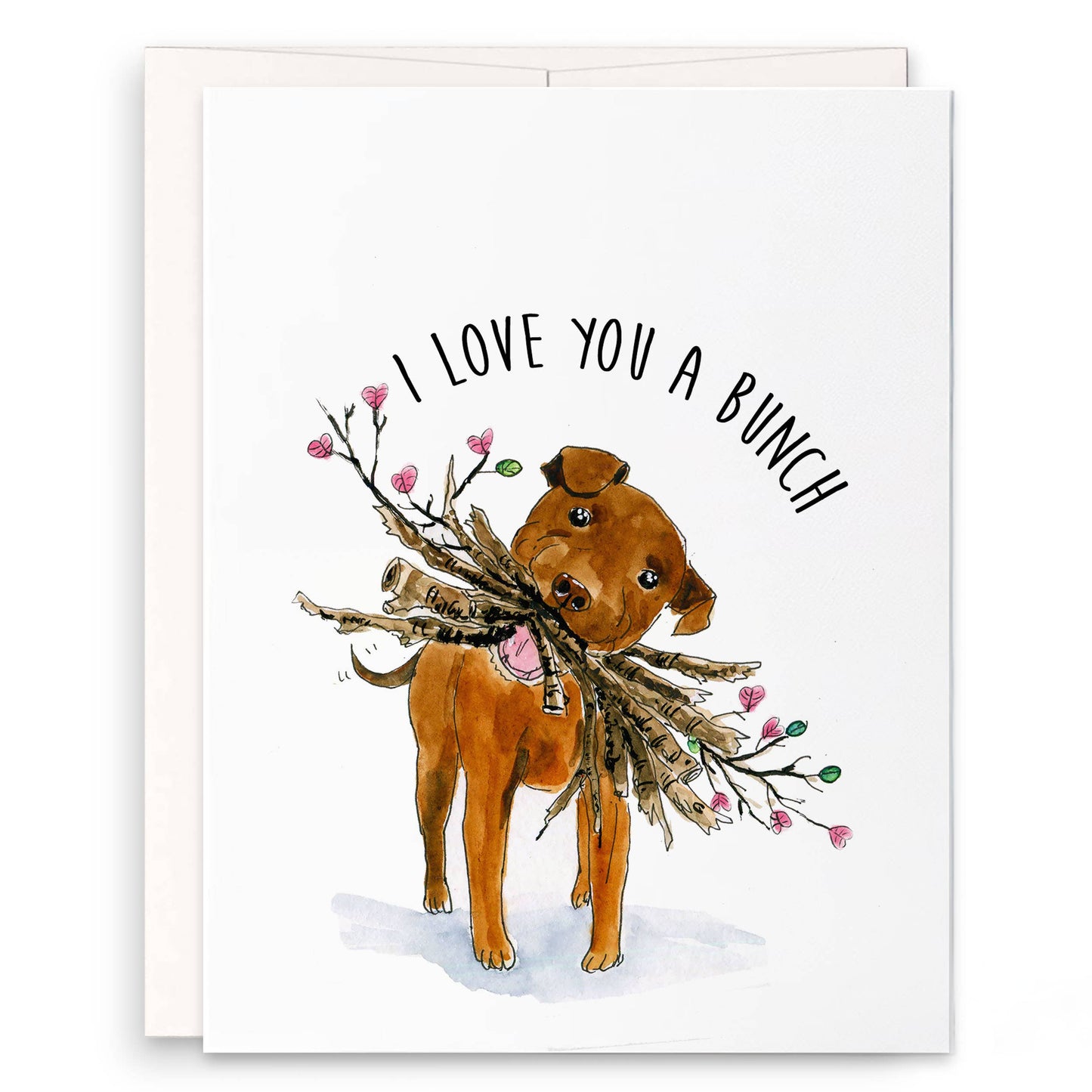 Pitbull Love Bunch Card
