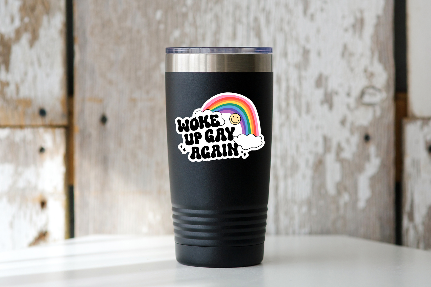 Woke Up Gay Again Sticker