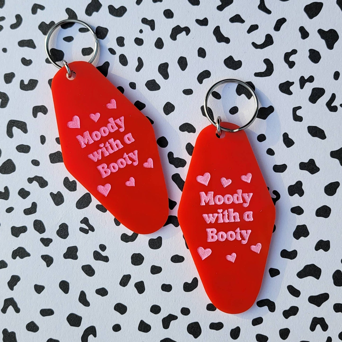 Moody with a Booty Keychain