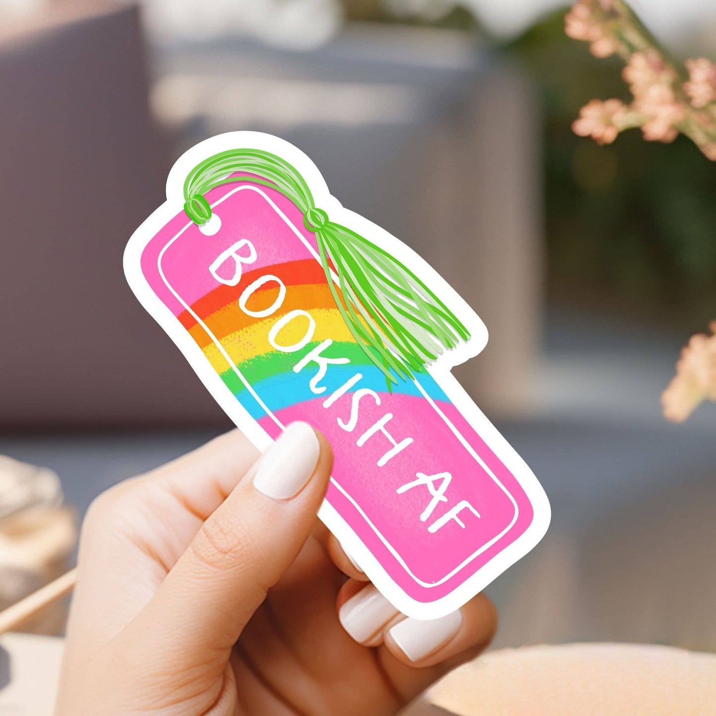 Bookish AF Bookmark Sticker