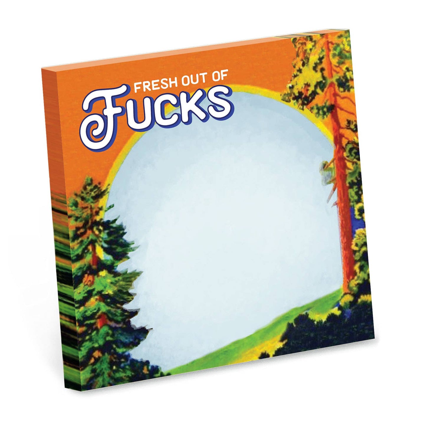 Fresh Out of Fucks Sticky Note Pad