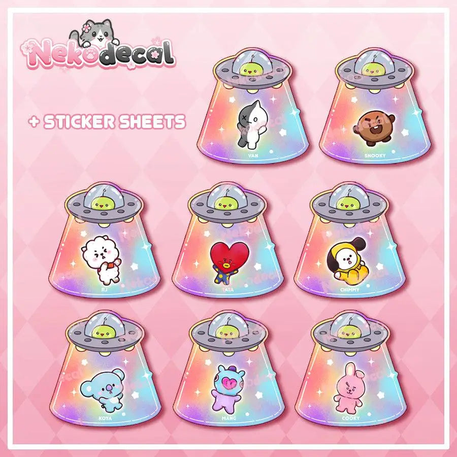 Ufo BT21 Stickers