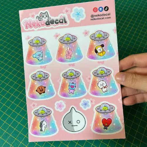 Ufo BT21 Stickers