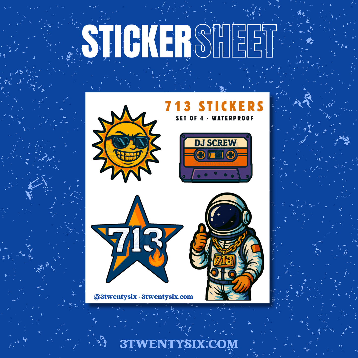 713 Sticker Sheet