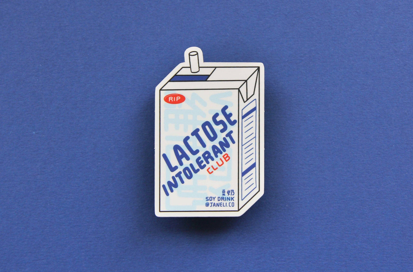 Lactose Intolerant Club Sticker