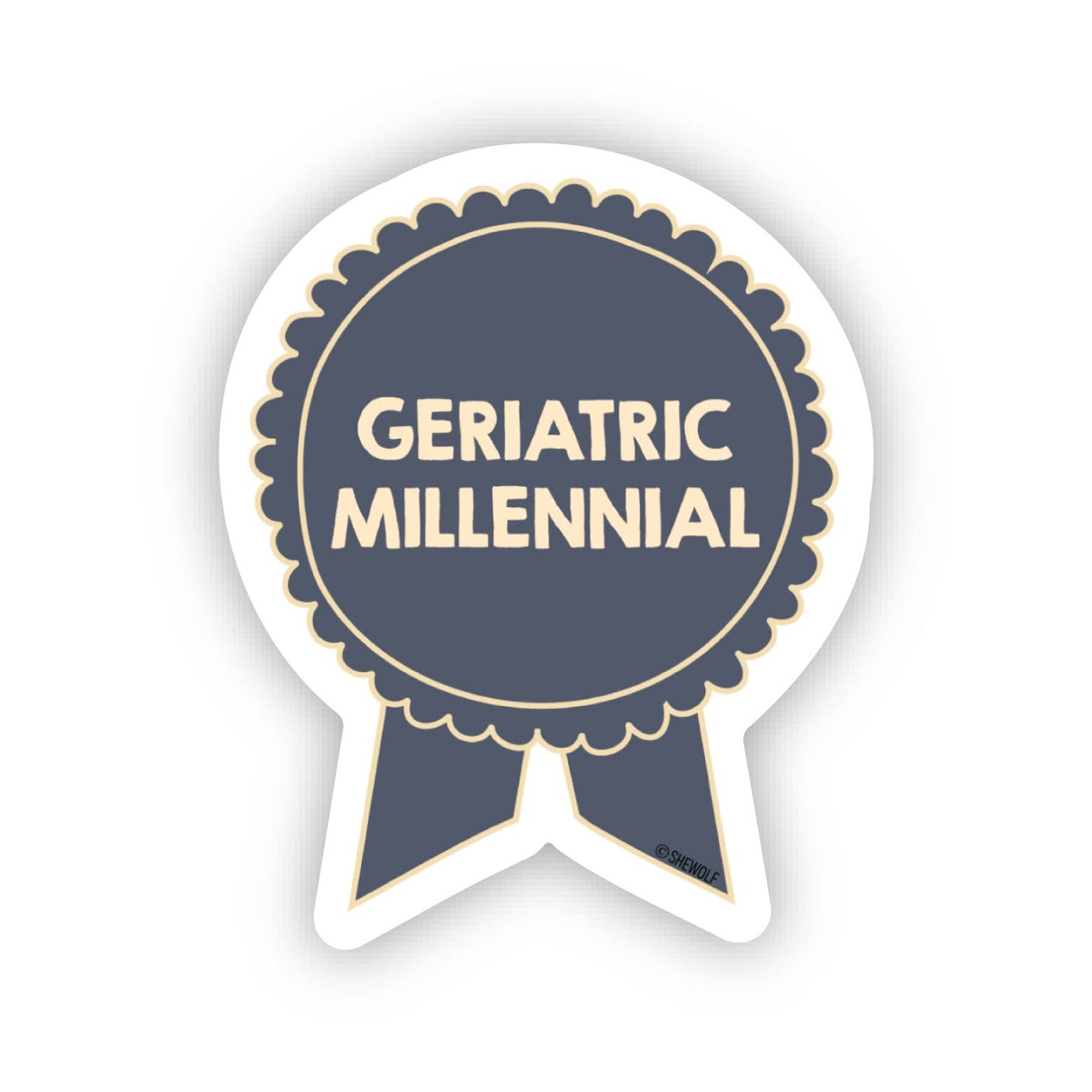 Geriatric Millennial Sticker