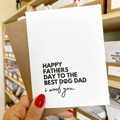 Best Dog Dad Greeting Card