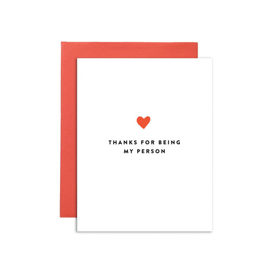 Thanks for Being My Person Card