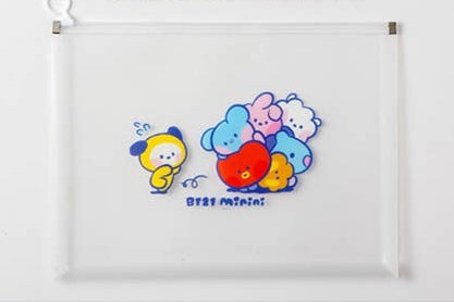 Clear BT21 Zipper Pouch