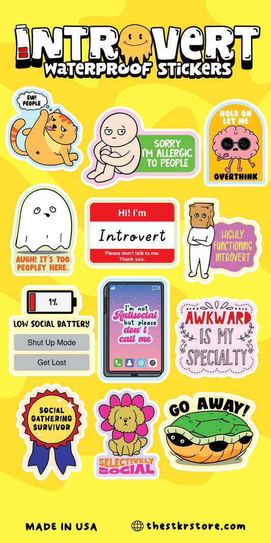 Introvert Sticker Sheet