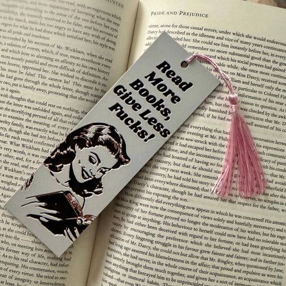 Read More Books Give Less Fucks 3D Bookmark