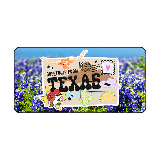 Greetings from Texas Desk Mat