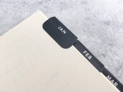 Black Planner Tabs