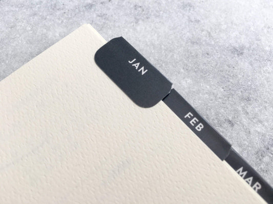 Black Planner Tabs