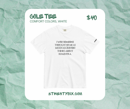 Cole's Tee in White