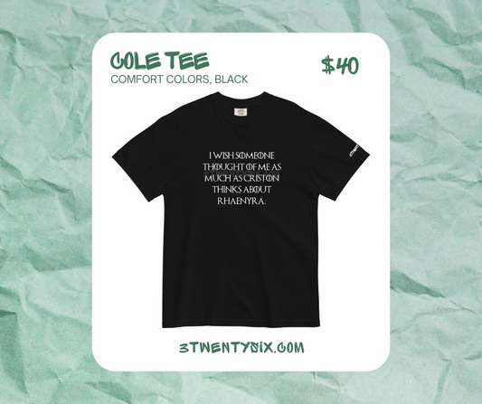 Cole's Tee in Black