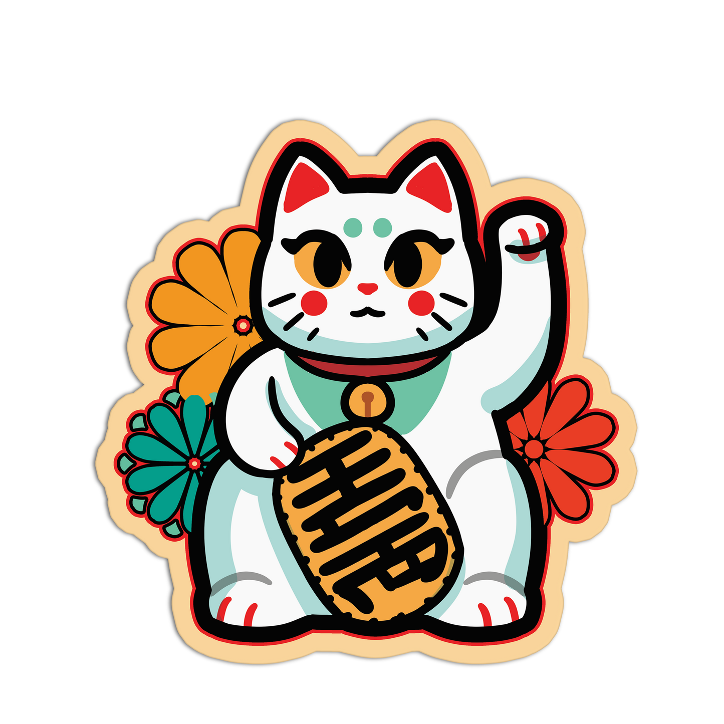 Wave of Wealth Chinese New Year Sticker