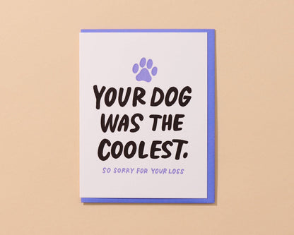 Coolest Dog Letterpess Card