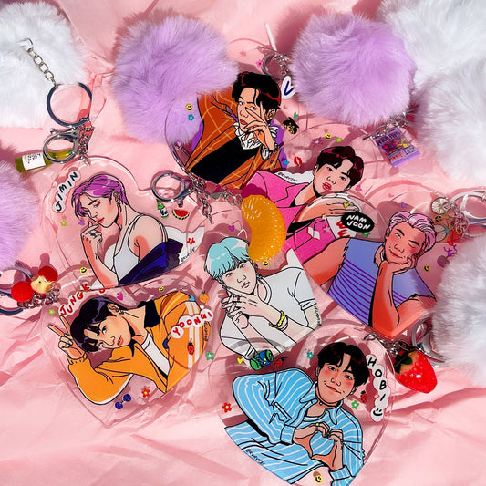 BTS OT7 Keychains