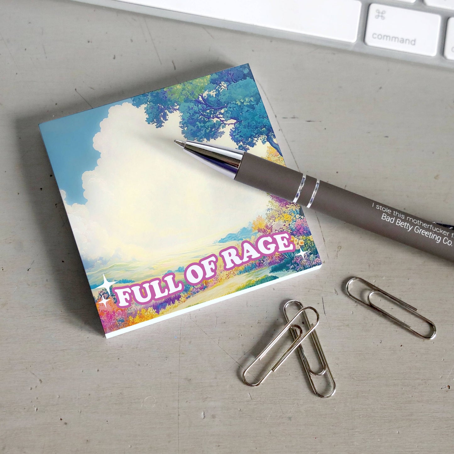 Rage Sticky Notepad