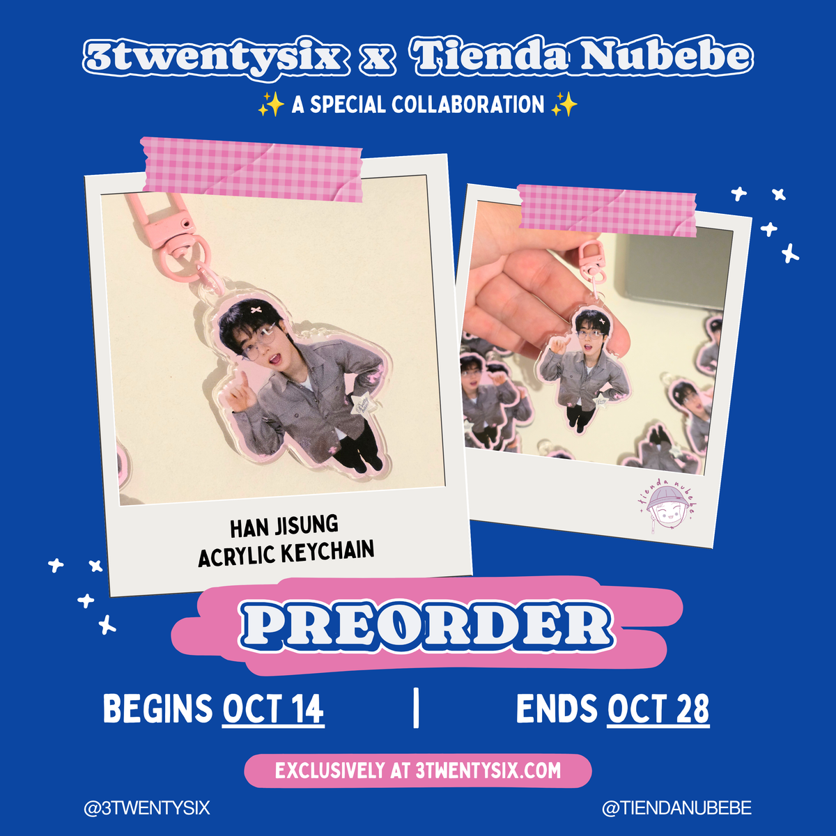 PREORDER | Han Jisung Acrylic Keychain — Tienda Nubebe x 3twentysix