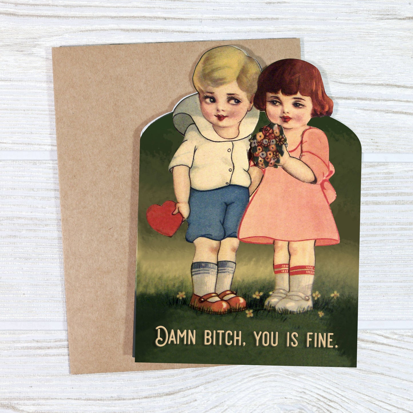 Damn Bitch, You Is Fine Greeting Card