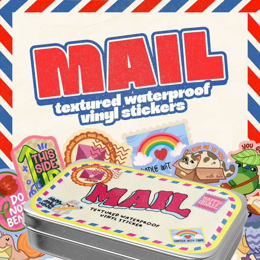 Mail Stickers Tin Can
