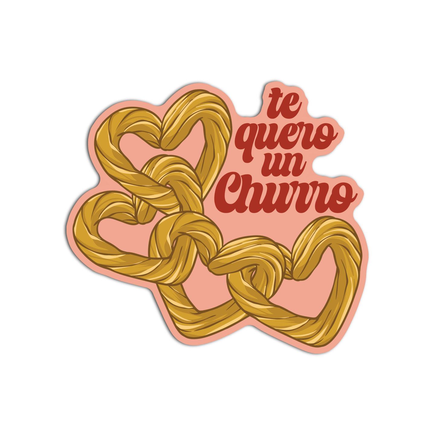 Te Quero Un Churro Stickers