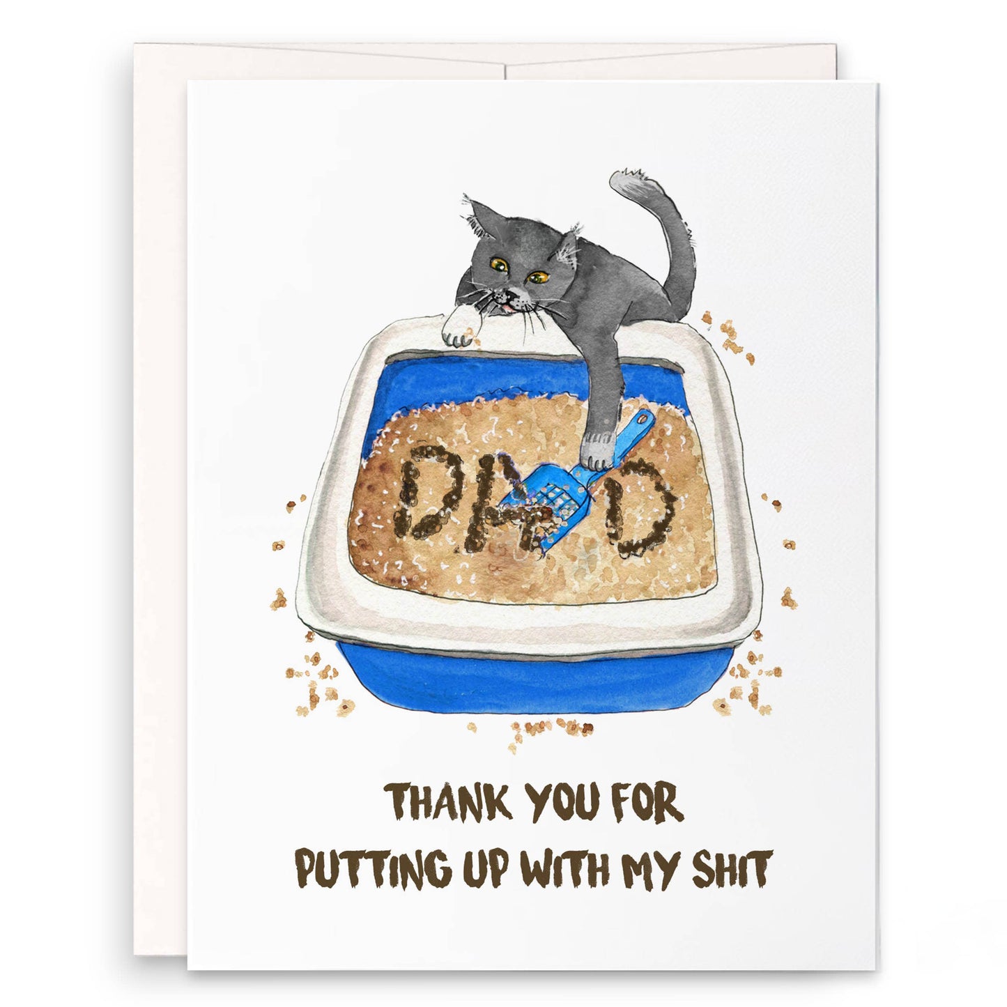 Dog Dad Shit Fathers Day Card