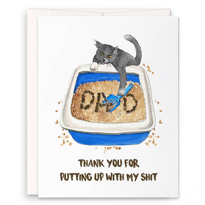 Dog Dad Shit Fathers Day Card