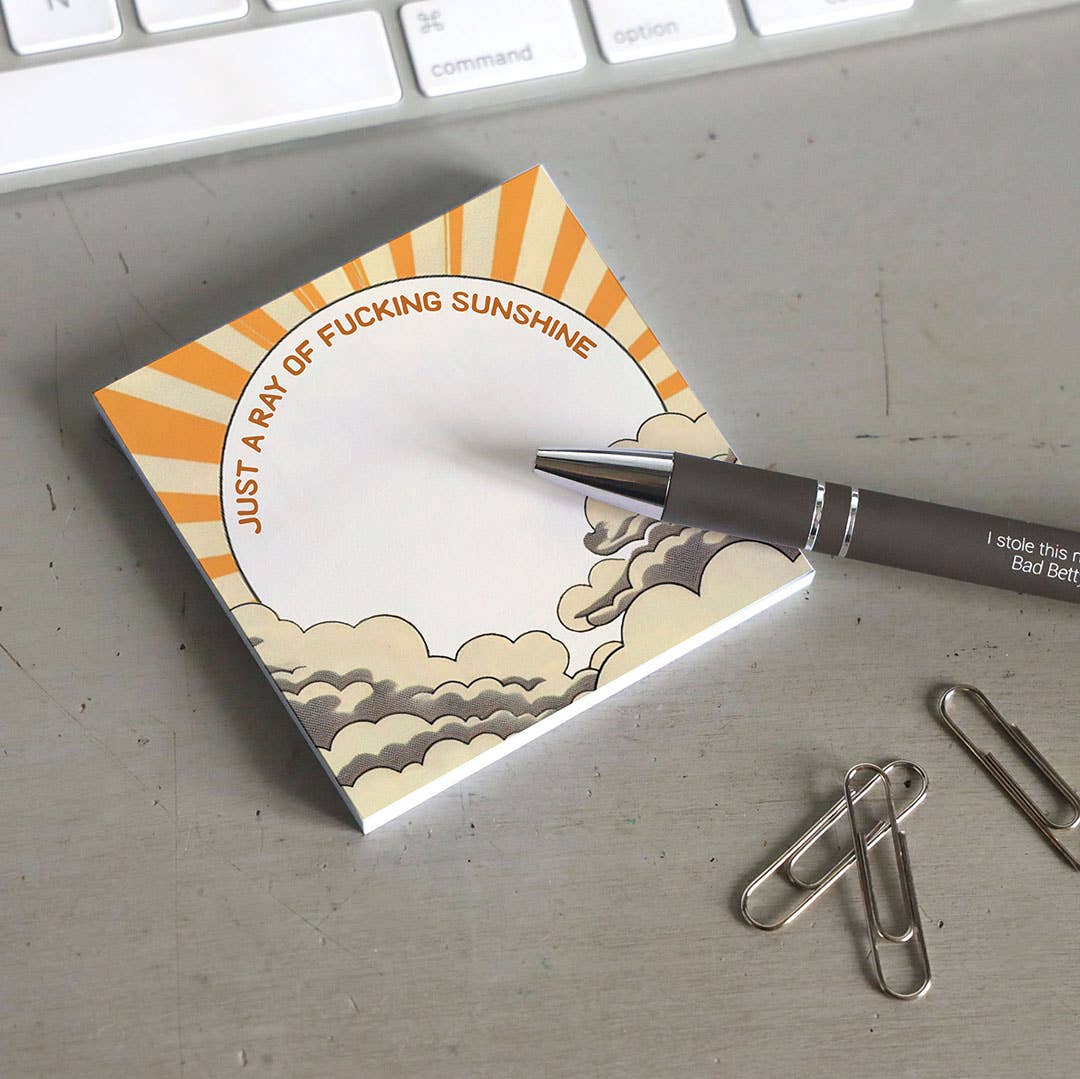 Ray of Sunshine Sticky Notepad