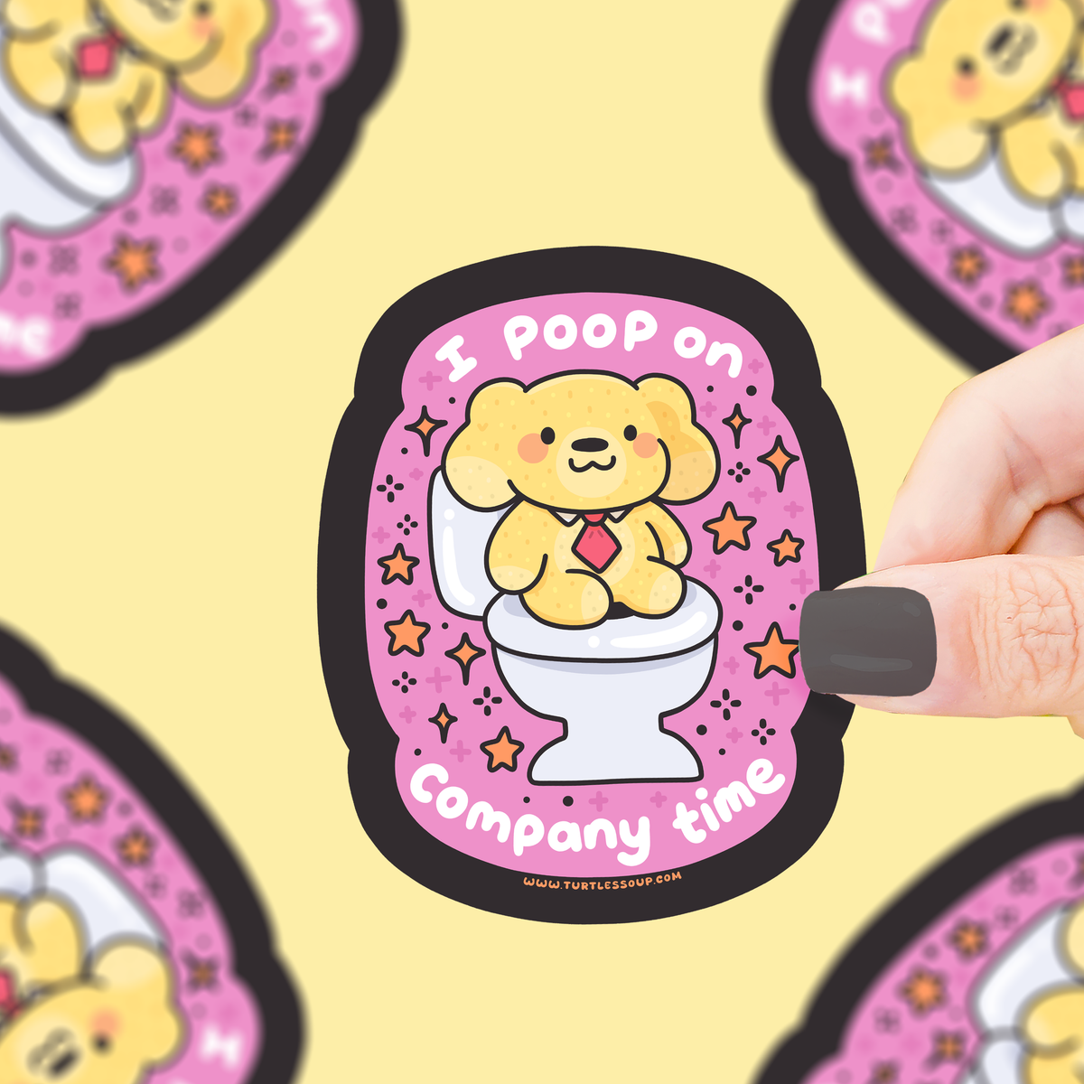 Poop On Company Time Sticker