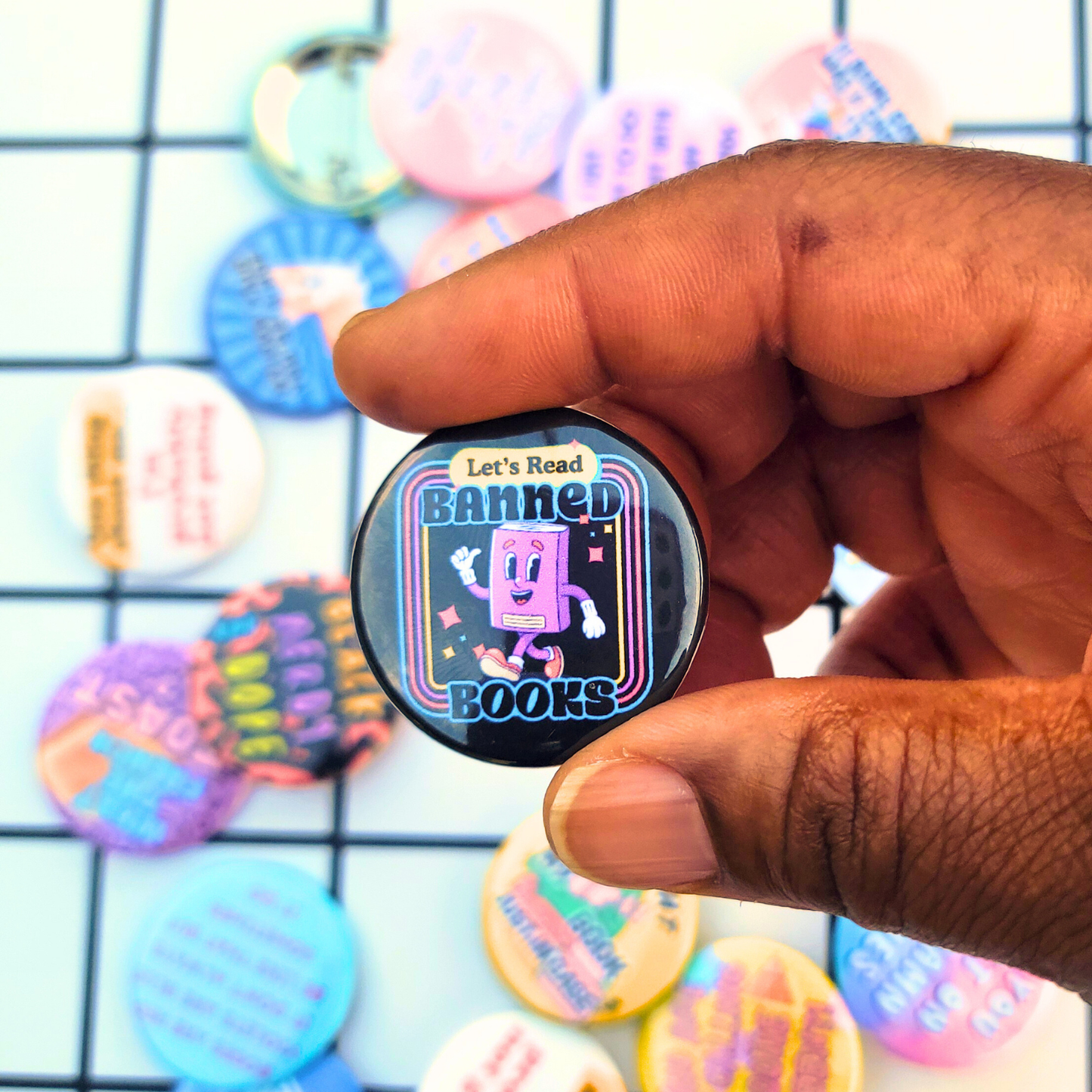 Let's Read Banned Books Button