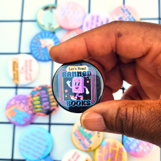 Let's Read Banned Books Button