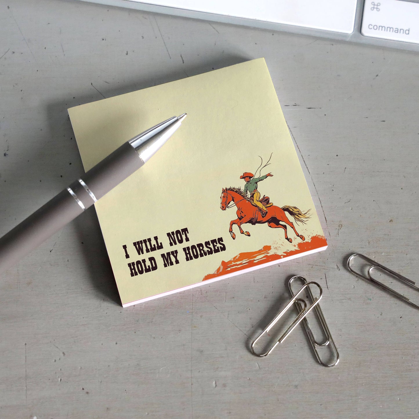 Hold My Horses Sticky Note