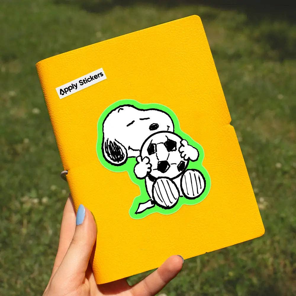 Soccer Snoopy Inspired Sticker