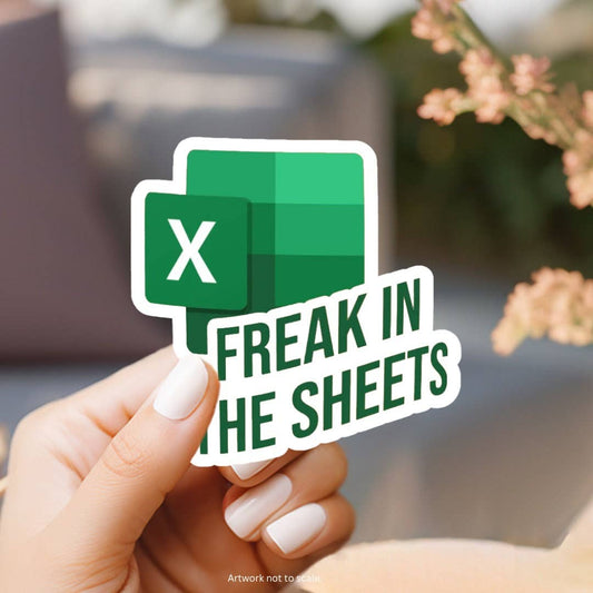 Accounting Freak in the Sheets Sticker